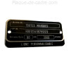 Plaque de cadre toutes marques