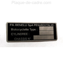Plaque de cadre Benelli
