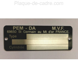 Plaque de cadre Pem Da
