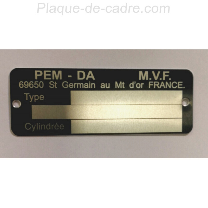Pem Da vin Plate - Pem Da Data plate