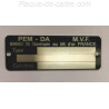 Pem Da vin Plate - Pem Da Data plate