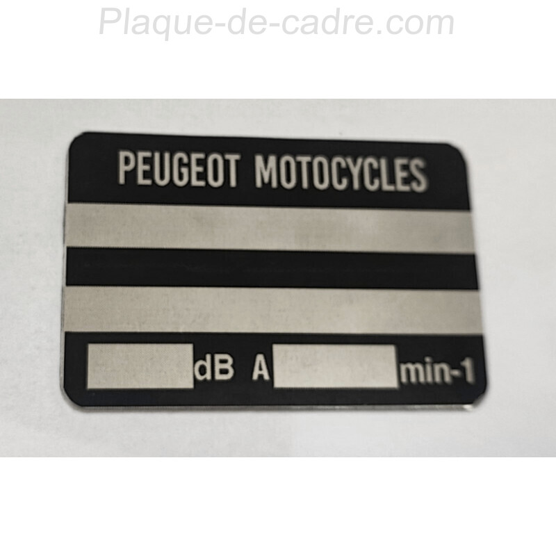 Plaque de cadre Peugeot gravée – plaque d’identification (Peugeot Motorcycles)