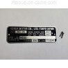 Plaque de cadre Honda 400 cx - nc05