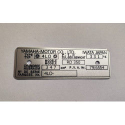 Yamaha RD 350 Frame plate