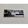 Plaque de cadre Yamaha Chappy 1f1