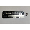 Honda CB 750 K (RC01) engraved frame plate – identification plate
