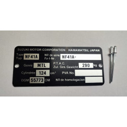 Plaque de cadre Suzuki GN 125 - nf41a