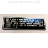 Honda Z50 A - CL 450 - ATC 90 KO - CB 750 - N360 - CL 175 KO - SL 70 KO - CB 450 K4 - CB 750 K1 vin plate