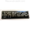Honda Z50 A - CL 450 - ATC 90 KO - CB 750 - N360 - CL 175 KO - SL 70 KO - CB 450 K4 - CB 750 K1 vin plate