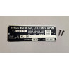 Plaque de cadre Honda XL125