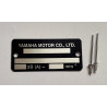 Yamaha Booster vin plate