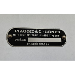 Piaggio frame plate