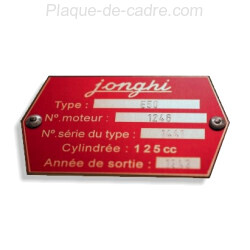 Plaque de cadre Jonghi
