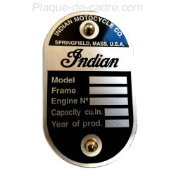 Indian Identification Plate - Data plate