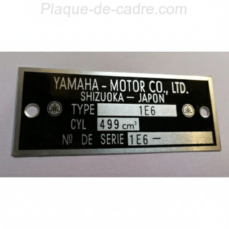 plaque de cadre yamaha