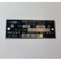 Plaque Honda 2J7