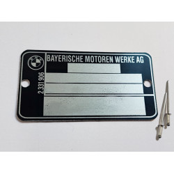 BMW frame plate