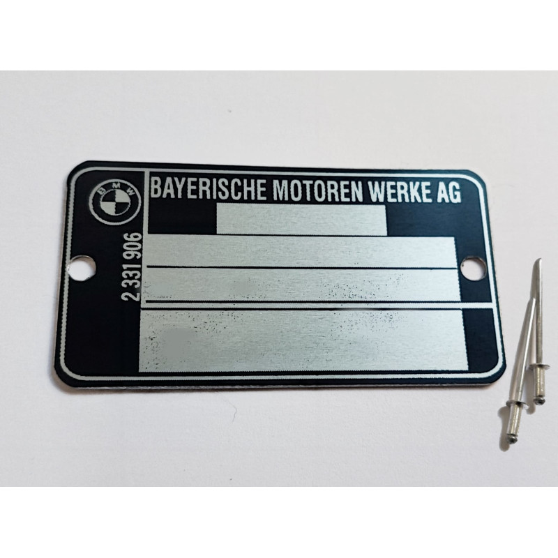 Plaque de cadre BMW