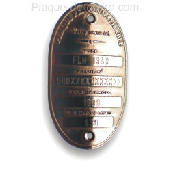Plaque Personnalisable Laiton