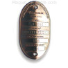 Plaque Personnalisable Laiton