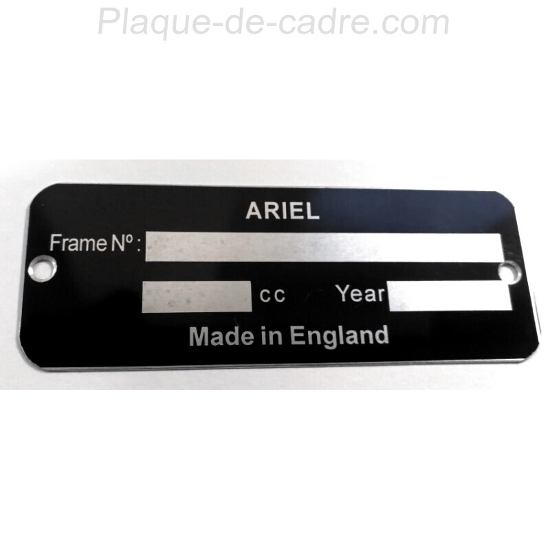 Plaque de cadre Ariel