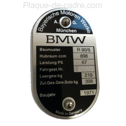 Plaque de cadre BMW r90