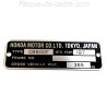 Plaque de cadre Honda CB 500 F