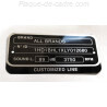 Data plate for motorcycles all brands