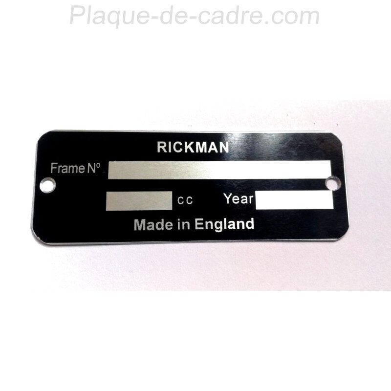 Plaque de cadre Rickman