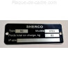 Plaque de cadre Sherco