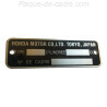 Plaque de cadre Honda 750 Four