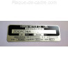 Honda CB 600 F Hornet vin plate