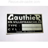 Plaque de cadre Gauthier