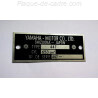 Plaque de cadre Yamaha 650 XS