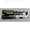 Plaque de cadre Honda CB 400 N