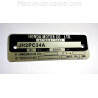 Plaque de cadre Honda CB Hornet