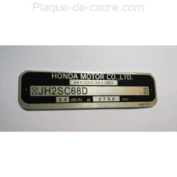 Honda GL1800 vin plate
