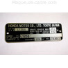 Honda 125 XR / XLS L125S Id Plate