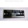 Plaque de cadre Yamaha 600 FZ6 - RJ07LLL